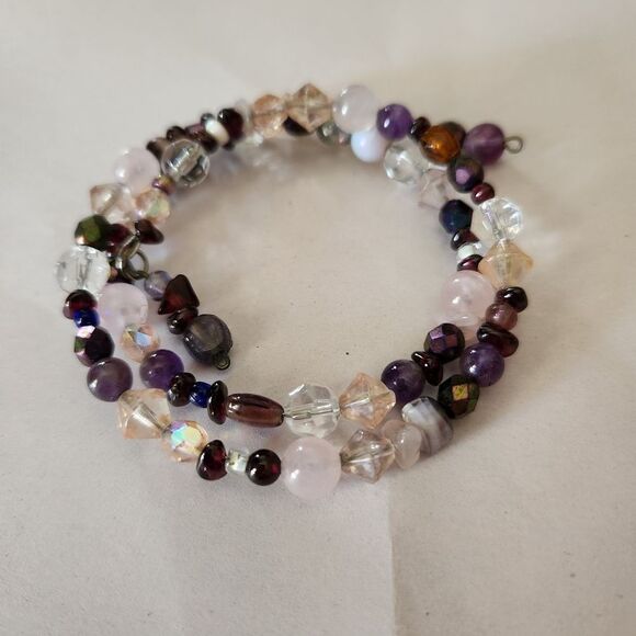 Unbranded Bundle Fashion Jewelry Braclet Set Of 6 Variety Cuff, Beaded, Clasp - Picture 10 of 12